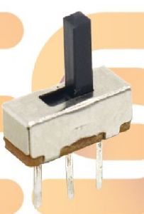 SS12D00 0.3A 30V SPDT 3 pin metal body panel mount plastic handle slide switch
