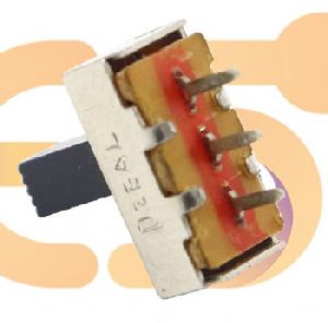 SS12F44G7 0.3A 30V SPDT 3 pin metal body panel mount plastic handle slide switch