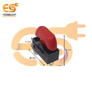 XW-603 6A 250V AC 3pin SPCO red color plastic rocker switch