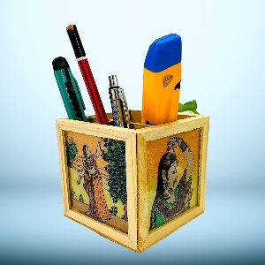 Wooden Pencil Stand