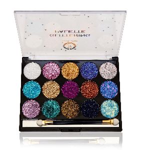 15 Colors Glitter Eye Shadow Palette with Brush
