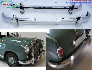 Mercedes Ponton 4 cylinder W120 W121 bumpers (1953-1959): 180, 180A, 180D, 190, 190D