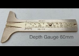 Brass depth gauge 60mm