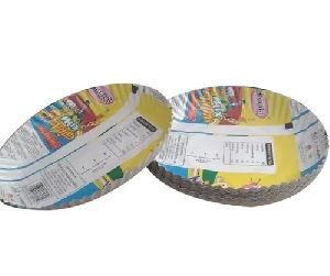 10 Inch Yellow Laminated Paper Plates