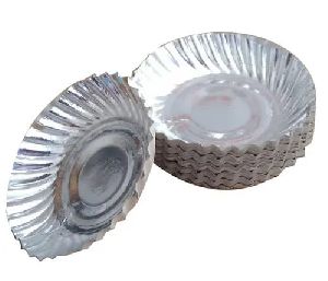 6 Inch Round Silver Foil Paper Plates