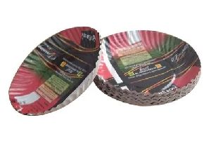 8 Inch Red Laminated Paper Plates