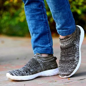 Neoron Grey Casual Running Socks Shoes for men's