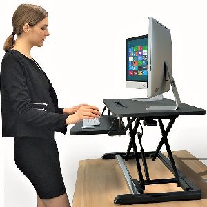 rte black color instant standing desk