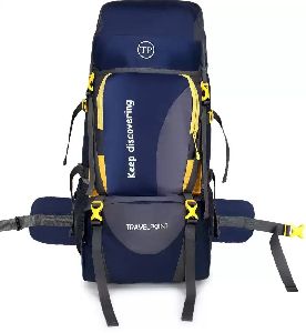 Travel Point 80 L Blue Waterproof Rucksack Bag