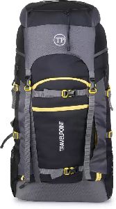 Travel Point 65 L Grey and Black Rucksack Bag