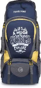 Travel Point 80 L Blue Waterproof Travel Backpack