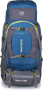 Travel Point  85 L Blue and Grey Rucksack Bag