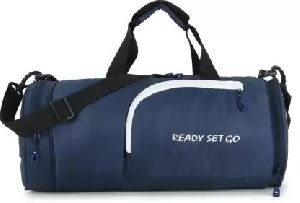 Travel Point Blue Gym Bag with Wet Pocket and Shoe Compartment