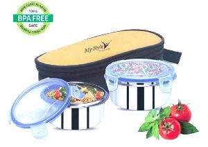 Polo 2 Pcs Stainless Steel Lunch Box