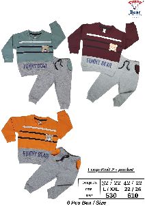 Funny Bear Full sleeve tshirt pant set for baby boy and girl