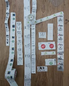 taffeta printed labels