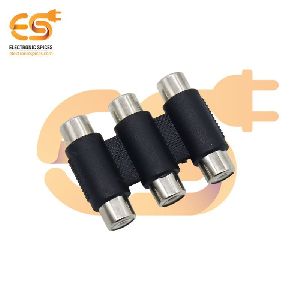 Triple RCA coupler 3 female to 3 female audio connector