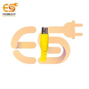 Yellow color RCA Male plug solder audio connector