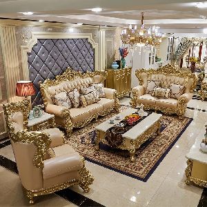 Polished Plastic Royal Sofa Set, Size : Standard