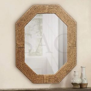 Handmade Jute Wall Mirror