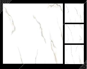 600x600mm Arctic White Glossy Finish Ceramic Tiles