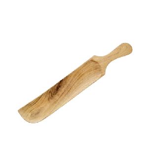 Inaithiram SPKS Acacia Wood Knife Shaped Wooden Table Platter Serving Tray Hand-made 19 Inch