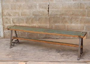 Wooden & Iron Bench