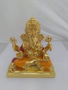 Ganesh statue Gold plated