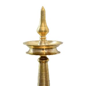 Nilavilakku - Kerala Brass Oil Lamp 26 Inch Height,Akp