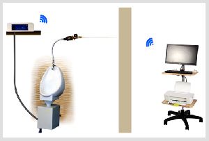 wireless self cleaning uroflowmetry system
