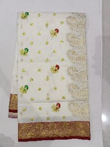 Pure Silk Embroidery Saree