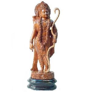 Wooden Lord Sri Rama Statue