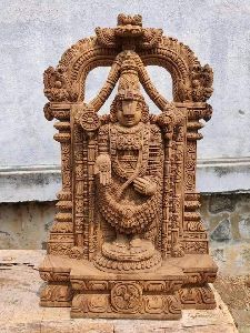 Wooden Tirupati Balaji Statue