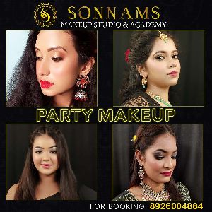 Party makeup Basic and Advance hairstyle