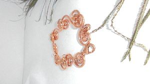 pure copper swirl bracelet