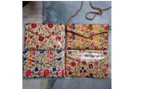 Rectangular Cotton Beaded Clutch Purse, Technics : Handloom, Color : Black,  Blue, Brown, Grey, Red at Rs 800 / Piece in Chennai