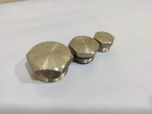 Hexgonal Alloy Steel Polished Hex Plugs, Color : Grey