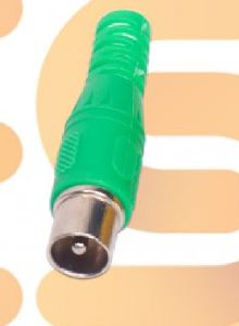 Green color RCA Male plug solder audio connector