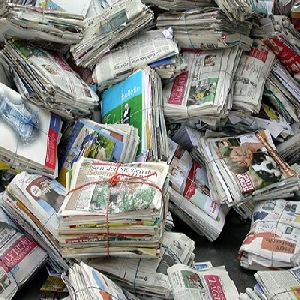Fresh newspaper scrap