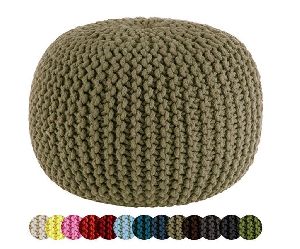 Hand Knitted Pouf