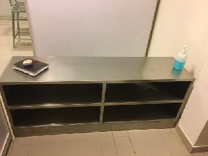 Stainless Steel Crossover Bench with Shoe Rack