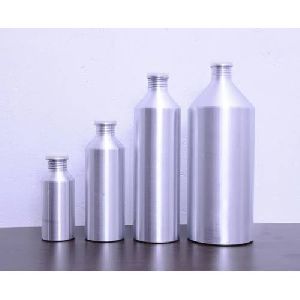 Silver Pesticide Aluminium Bottle