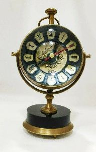 Antique Brass Table Clock