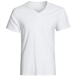 Plain V Neck T Shirt