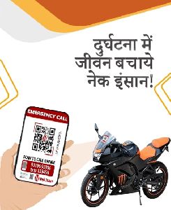 Motorcycle QR Code Sticker