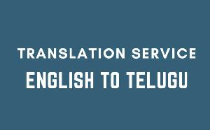 English to Telugu Translation Services