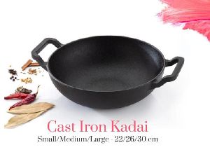 Cast Iron Black Kadhai