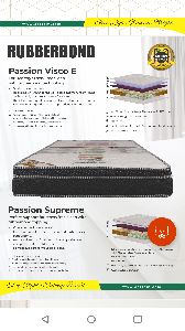 Passion viscoe rubber bond memory foam mattress