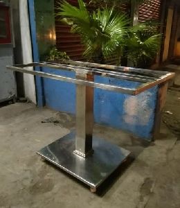 4 Seater Stainless Steel Dining Table