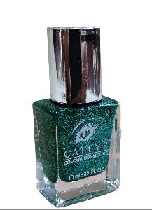 Cateye Glittering Green  Nail Polish